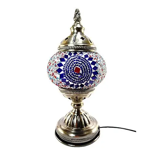 Handcrafted Turkish Mosaic Glass Table Lamp | Great Home Decor for Living Room, Bed Room, Game Room, media Room | Also Great for Do