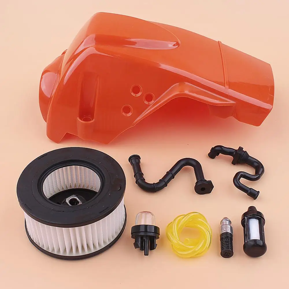 Top Cylinder Air Filter Cover Shroud For Stihl MS251 MS 251 Fuel Oil Filter Line Primer Bulb Chainsaw 1143 080 1601