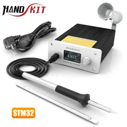 T12 Soldering Station STM 32 Digital Temp Adjust Repair Soldering Iron Equipment Portable Home Electronics Repair Tool Set