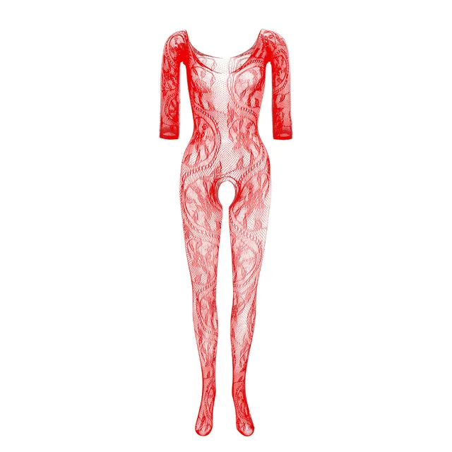 New crotchless lingerie bodysuit open crotch sexy costumes fishnet bodysuit sex romantic acessories plaid bodystocking body suit