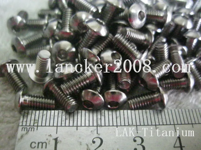 التيتانيوم مسدس المقبس جولة رئيس المسمار Gr5 M3 * 4 5 6 8 10 12 14 16 18 20 22 24 25 30 35 #2