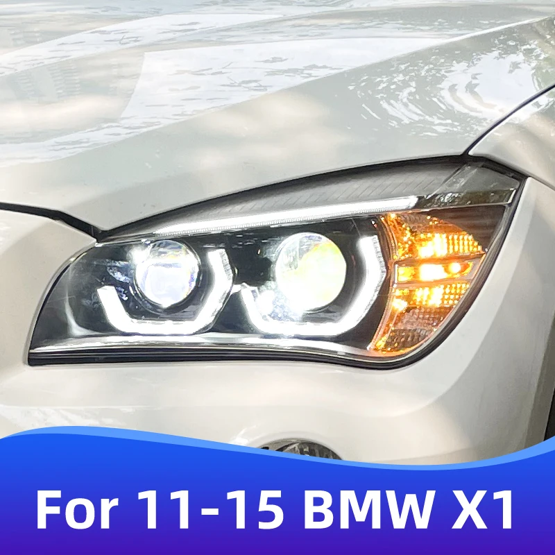 

For 2011-2015 Models BMW X1 retrofitting and upgrading new style LED headlights angel eyes car accessories DRL