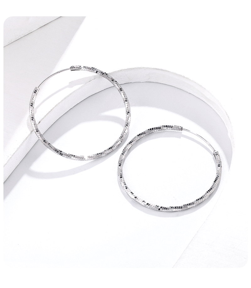 Somi Lia Neue Kollektion 100% 925 Sterling Silber Farbige Leuchtende Klare CZ Kreisförmige Creolen für Damen Mode-Ohrringe Schmuck – Detail 5