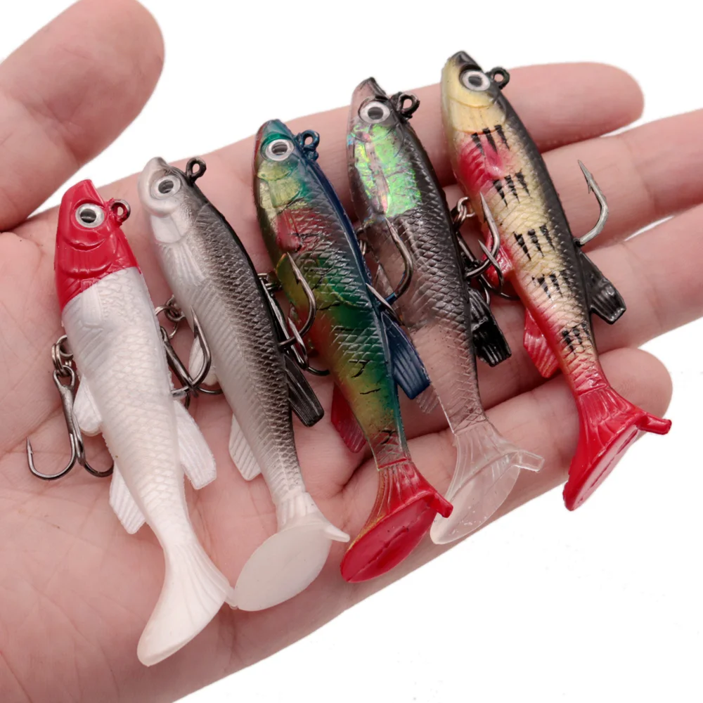 T Tail Soft Bait Soft Lures Silicone Bait 8.5cm 13g Goods for Fishing Sea Fishing Pva Swimbait Wobblers Artificial Tackle