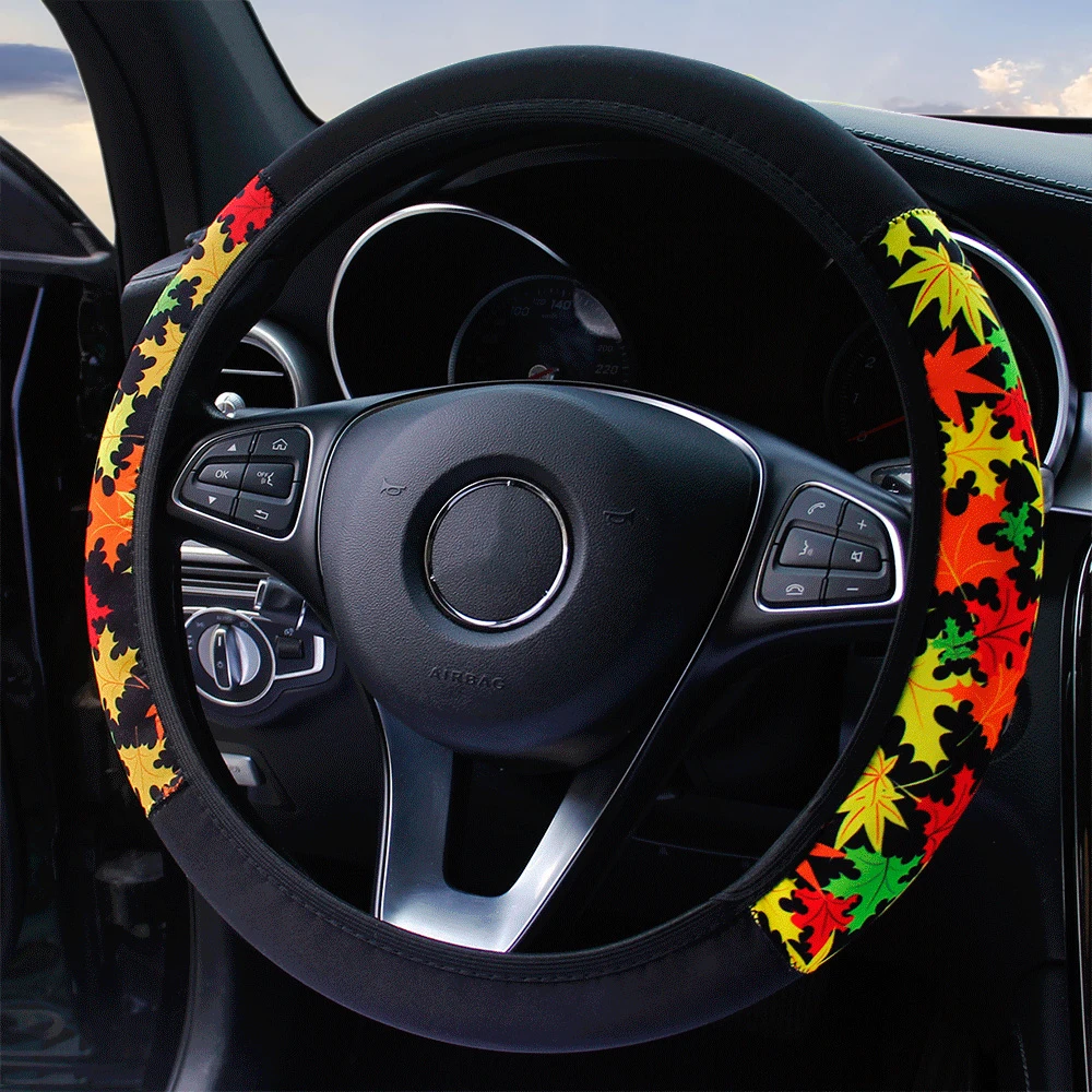 Car Steering Wheel Cover Neoprene fashion color matching without Inner Ring For TOYOTA-PRIUS C For JEEP-Wrangler JK For ford