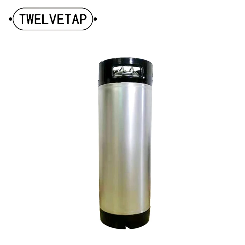 TWELVETAP-Rubber Handle Corny Beer Keg, Stainless Steel, Keg, Keg, Leak Proof Lid, Soda Barrel, Home Brew, 19L Premium Cornelius