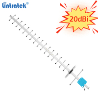 Lintratek New 20dBi Outdoor Antenna 2G 3G 4G Full Band 824-2700Mhz Foldable External Antenna 18 Yagi High Gain N female