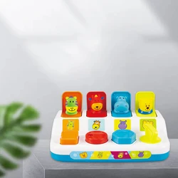 Hide and Seek Game Pops up Animal Toy Fun Fine Motor Skill Interactive Toy for Kids Boy and Girl Montessori Educational Toys