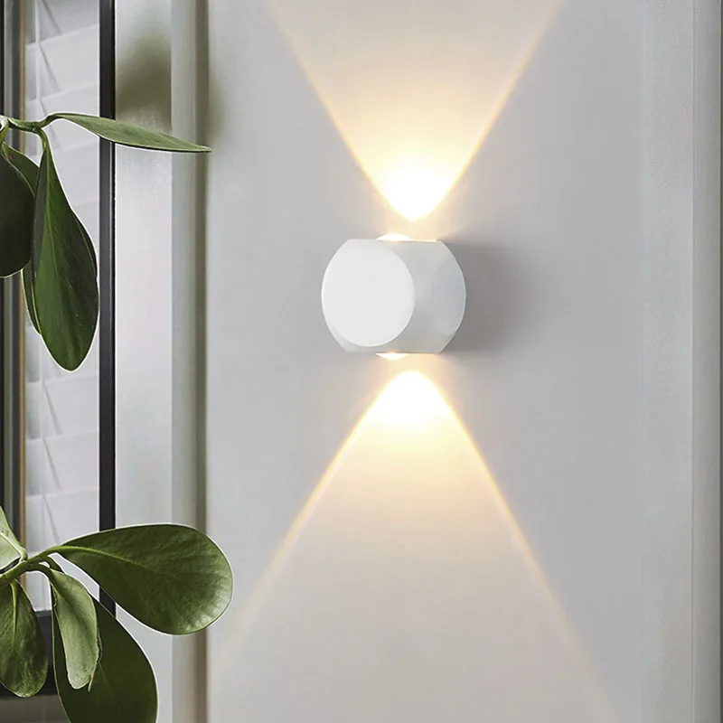 Wall light AC85-265V Surface Mounted LED Wall Light Modern Nordic Luminaire Indoor Wall Lamps Living Room Porch Outdoor/indoor