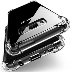 Shockproof Clear Soft Silicone Armor Case For Samsung Galxay A6 A8 Plus A5 A7 J2 Pro 2018 J3 J5 J7 A3 J1 2016 2017 Back Cover