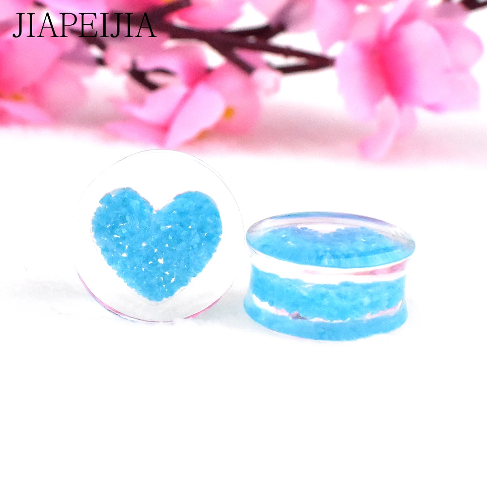 8-30mm Glow in the Dark Acrylic Ear Plugs Gauges and Tunnels Luminous Ear Stretcher Expander Ear Piercing Earrings