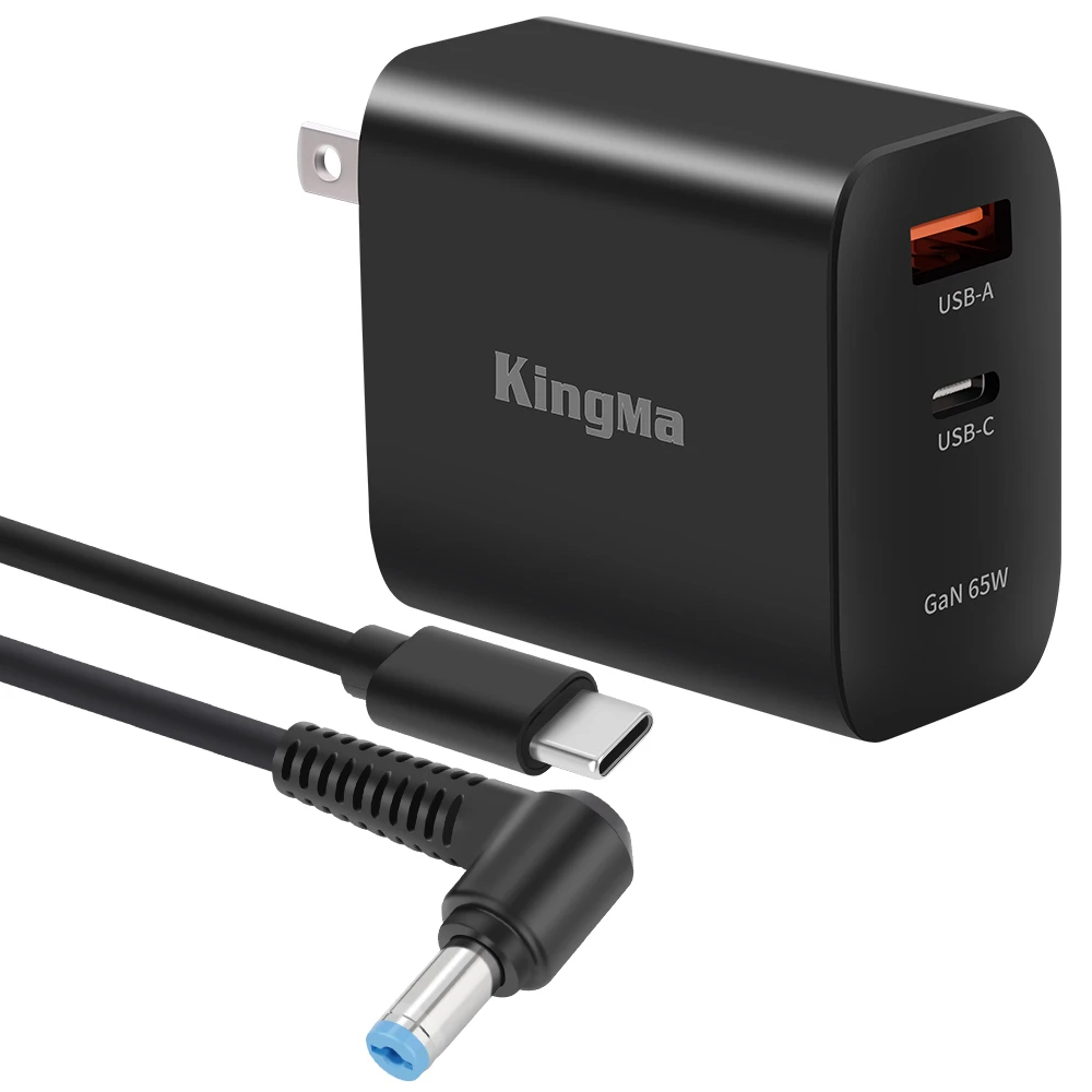 

KingMa 65W GaN PD Laptop Charger Power Adapter with Type C to DC 5.5*1.7mm Cable For Ace Aspire 4745 5738 4350 4750 3820 Laptop