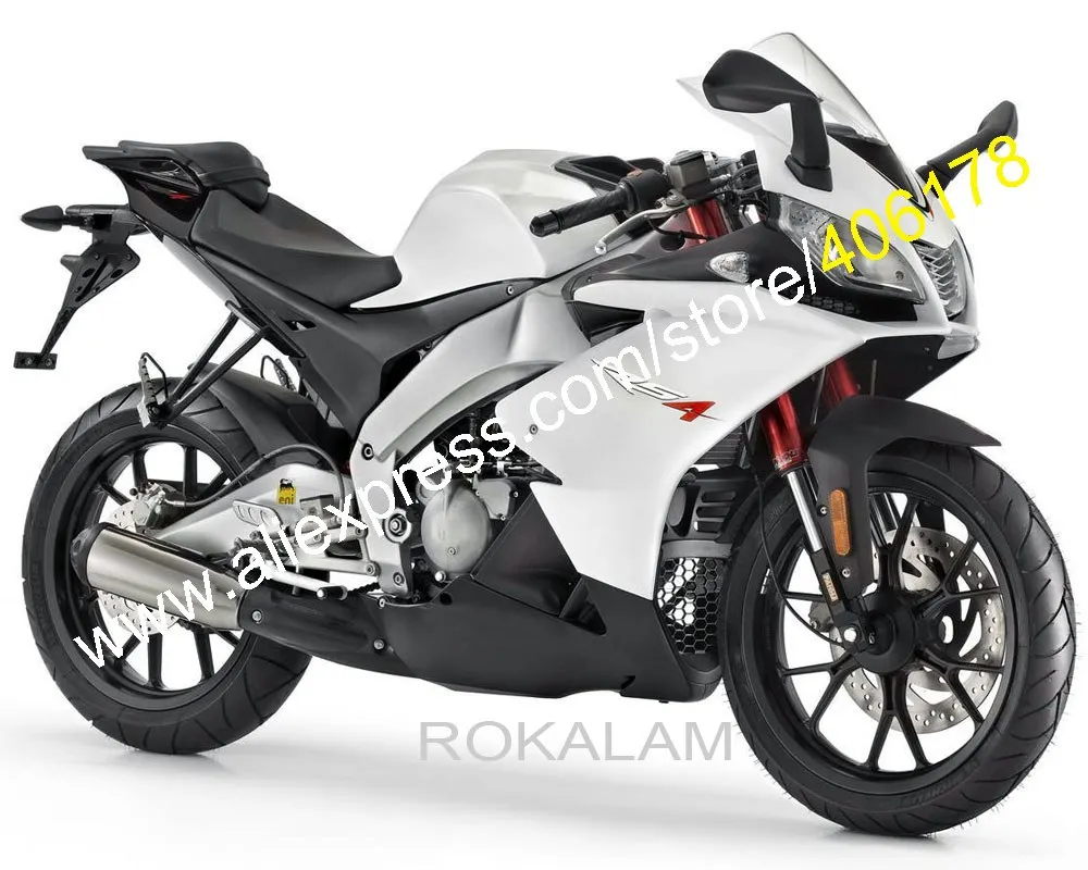 For Aprilia RSV4 1000 2009-2015 RS V4 09 10 11 12 13 14 15 White Black Motorcycle Fairing Kit (Injection Molding)