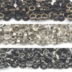 KALASO 100sets Narrow Edge 4mm Brass Material Grommet Eyelet With Washer Fit Leather Craft Shoes Belt Cap
