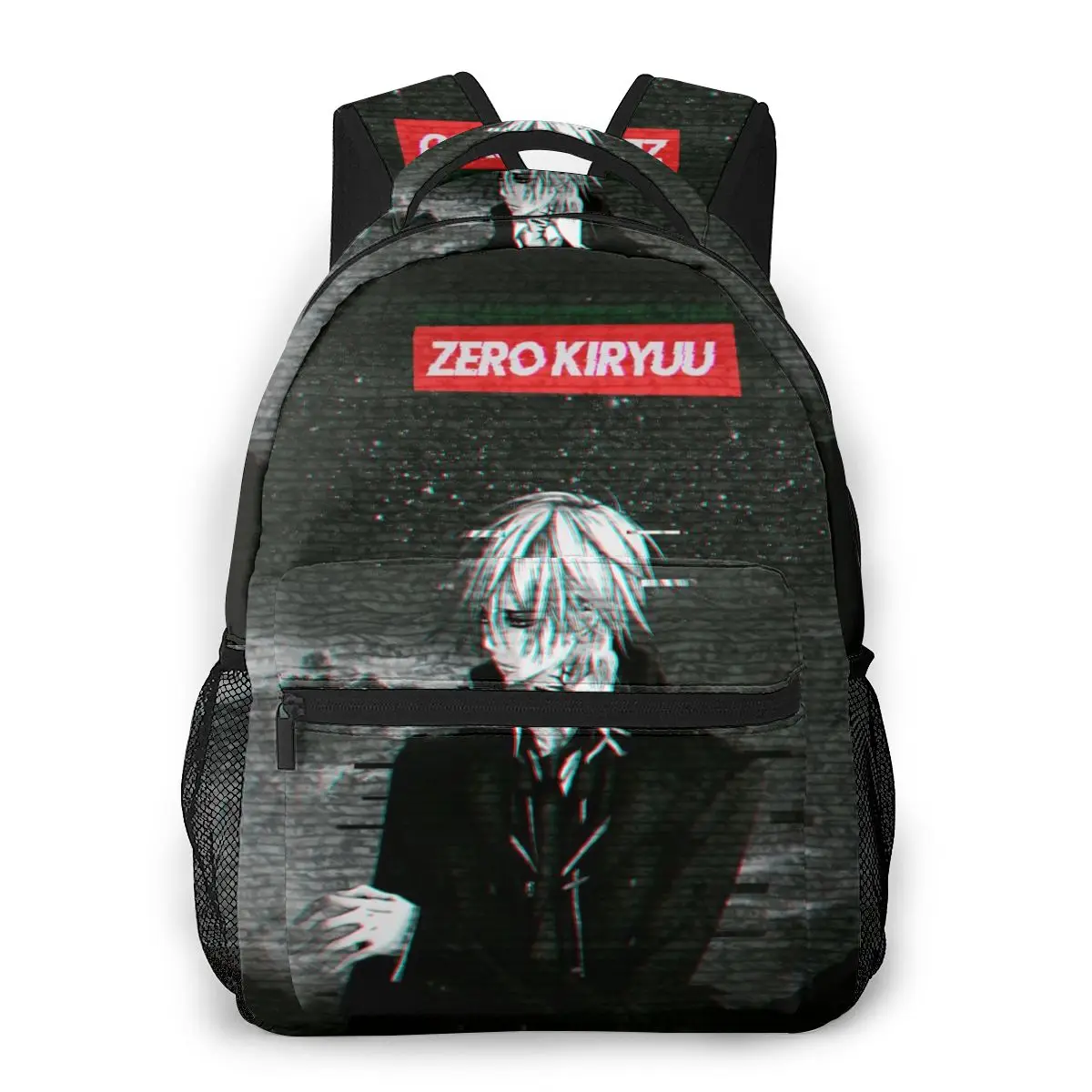 

Zero Kiryu Glicht Art Backpack for Girls Boys Travel RucksackBackpacks for Teenage school bag