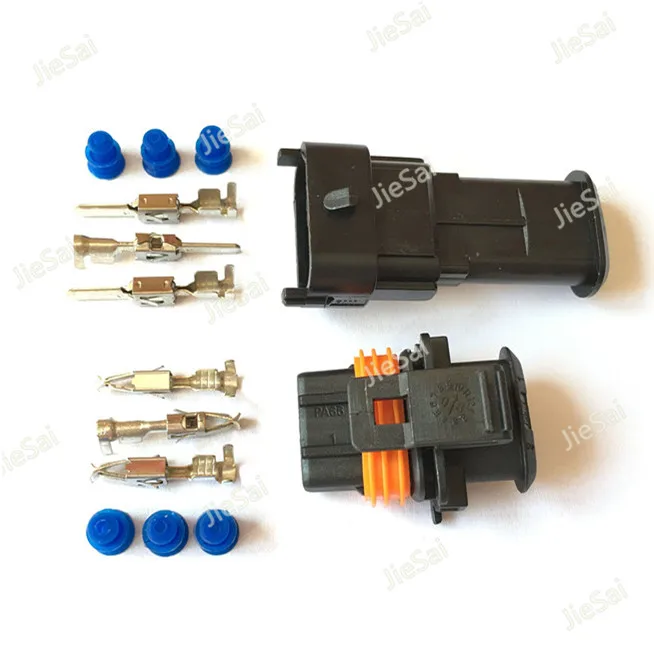 3 Pin 1928404074 Seald Automotive Connector Car Fuel Pressure Plug For Bosch Wire Connector Electrical Connector