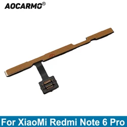 Aocarmo For XiaoMi Redmi Note 6 Pro 6Pro Power On/Off Volume Up/Down Button Flex Cable Replacement Part