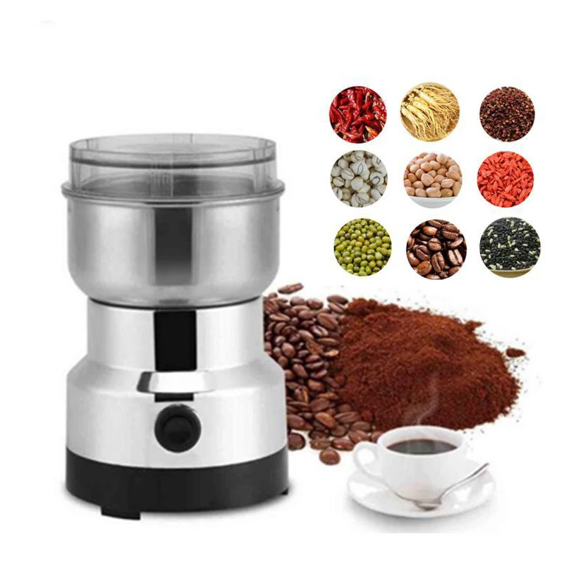 Electric Coffee Grinder Multifunctional Herbs Spices Nuts Grains Coffee Bean Grinding Machine 150W