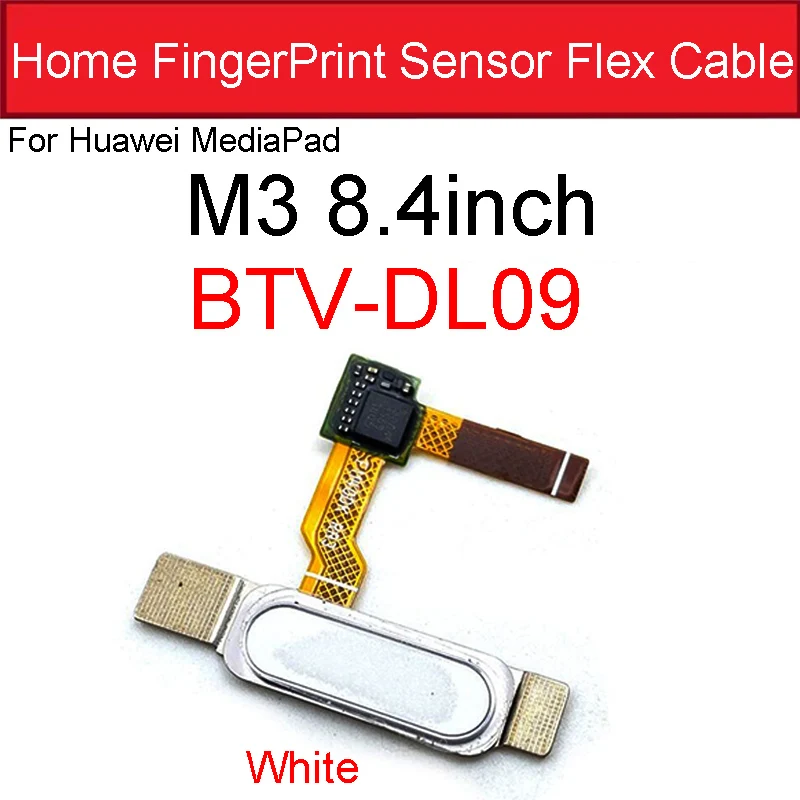 Fingerprint Sensor Home Connector Flex Cable For Huawei MediaPad M3Lite 8.4 BTV-DL09 10.1 CPN-AL00 M5 10.8 SHT-W09 AL09 BACH-W01