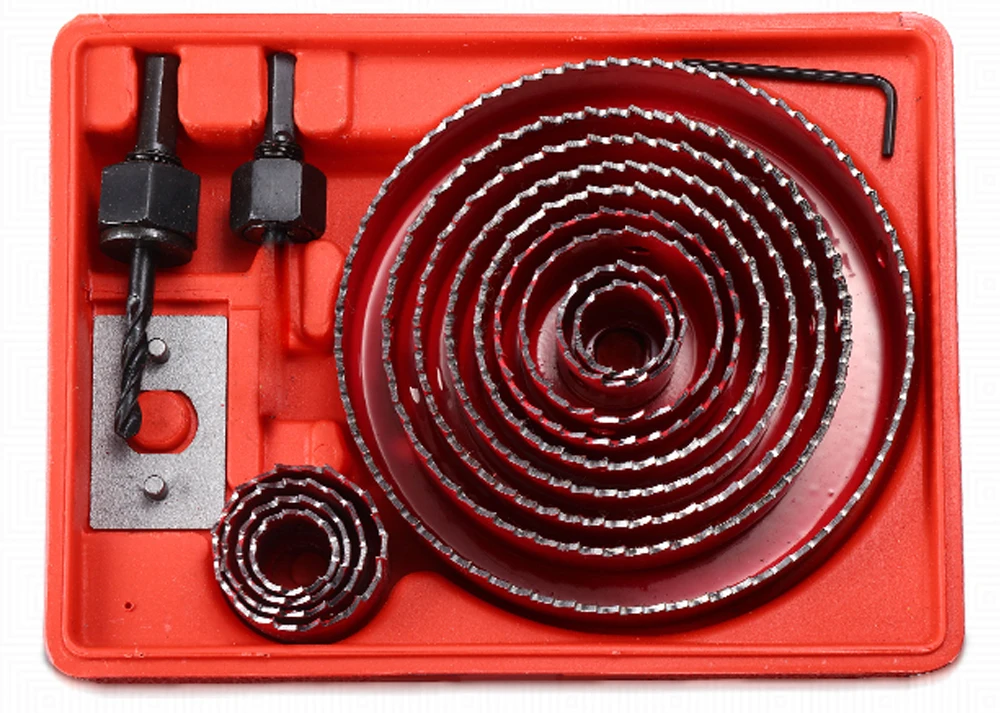 5/8/13 cái Bộ Lỗ Cưa Cắt Bộ Bộ Dụng Cụ Khoan Gỗ Cắt Kim Loại 19-127mm Mandrels Cưa Core Khoan Gỗ