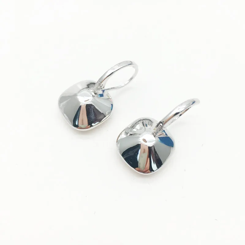 Ms.Betti 2021 Newest Year Cushion Square Fancy Stones Earrings With Lever Back French Hook For Fashion Women\'s Wedding Gifts