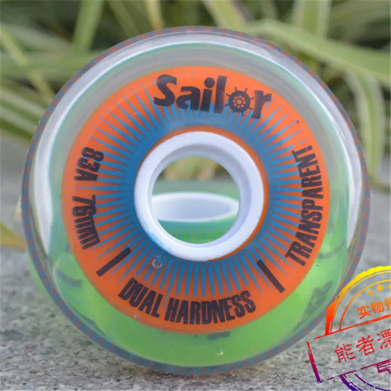 Original Sailor Inline Skates Transparent Wheel 83A FSK Slalom Braking Punny Roller Skates Wheels For SEBA RB [72mm 76mm 80mm]