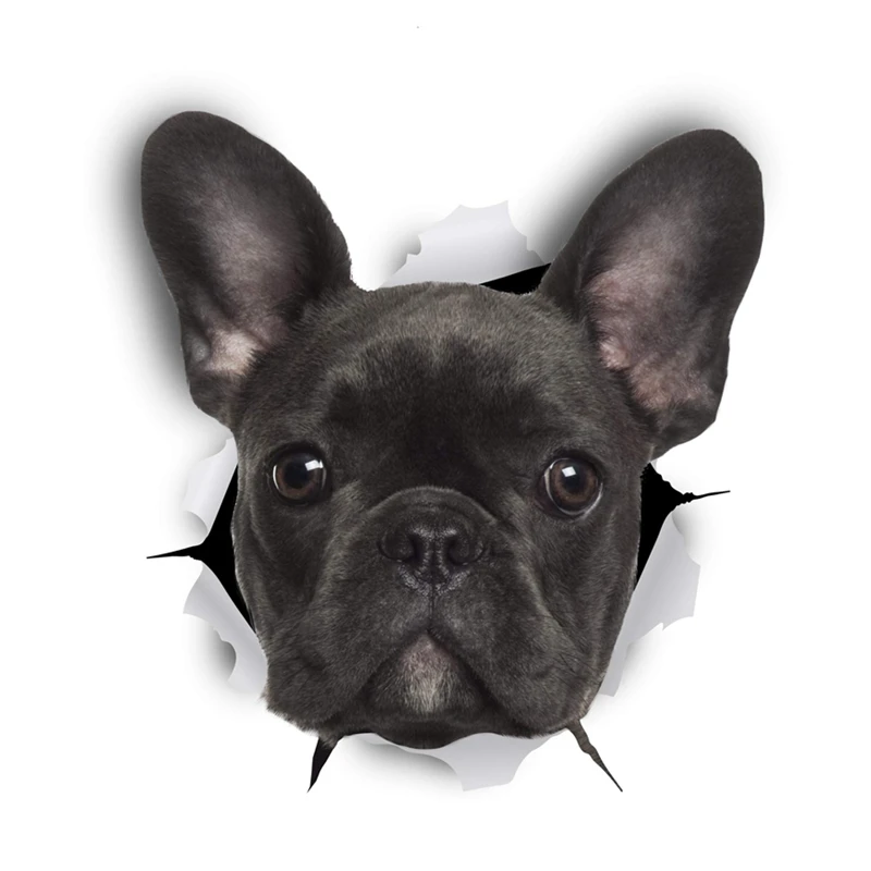 

S40470# Various Sizes PVC Decal French Bulldog Dog Car Sticker Waterproof on Bumper Rear Window Laptop