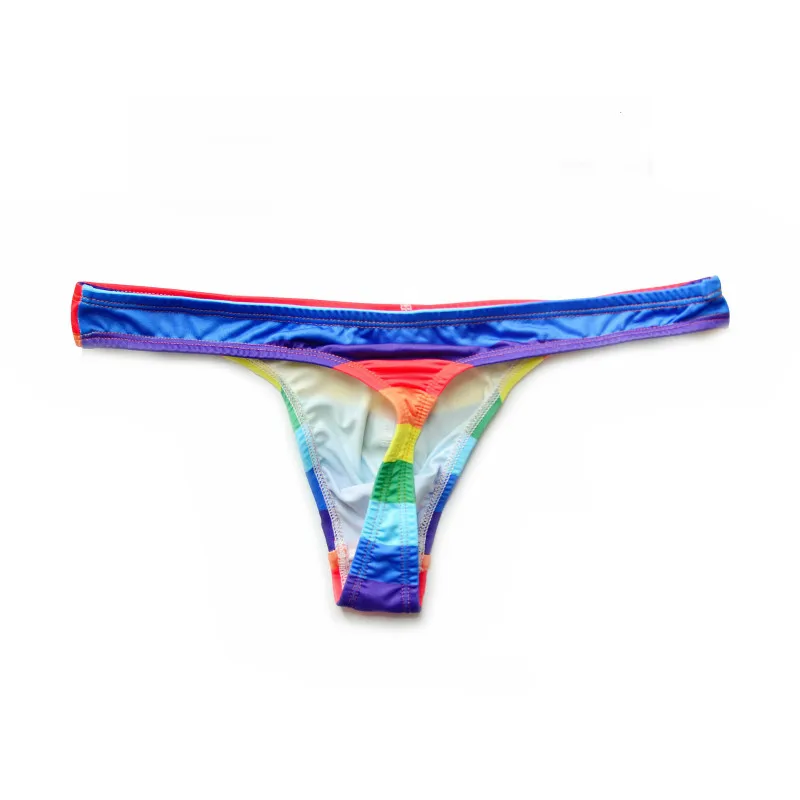 Men Underwear Sexy Mens Briefs Breathable Underwear For Men Fashion Male Underwear Men Rainbow Panties Mens Exotic Briefs