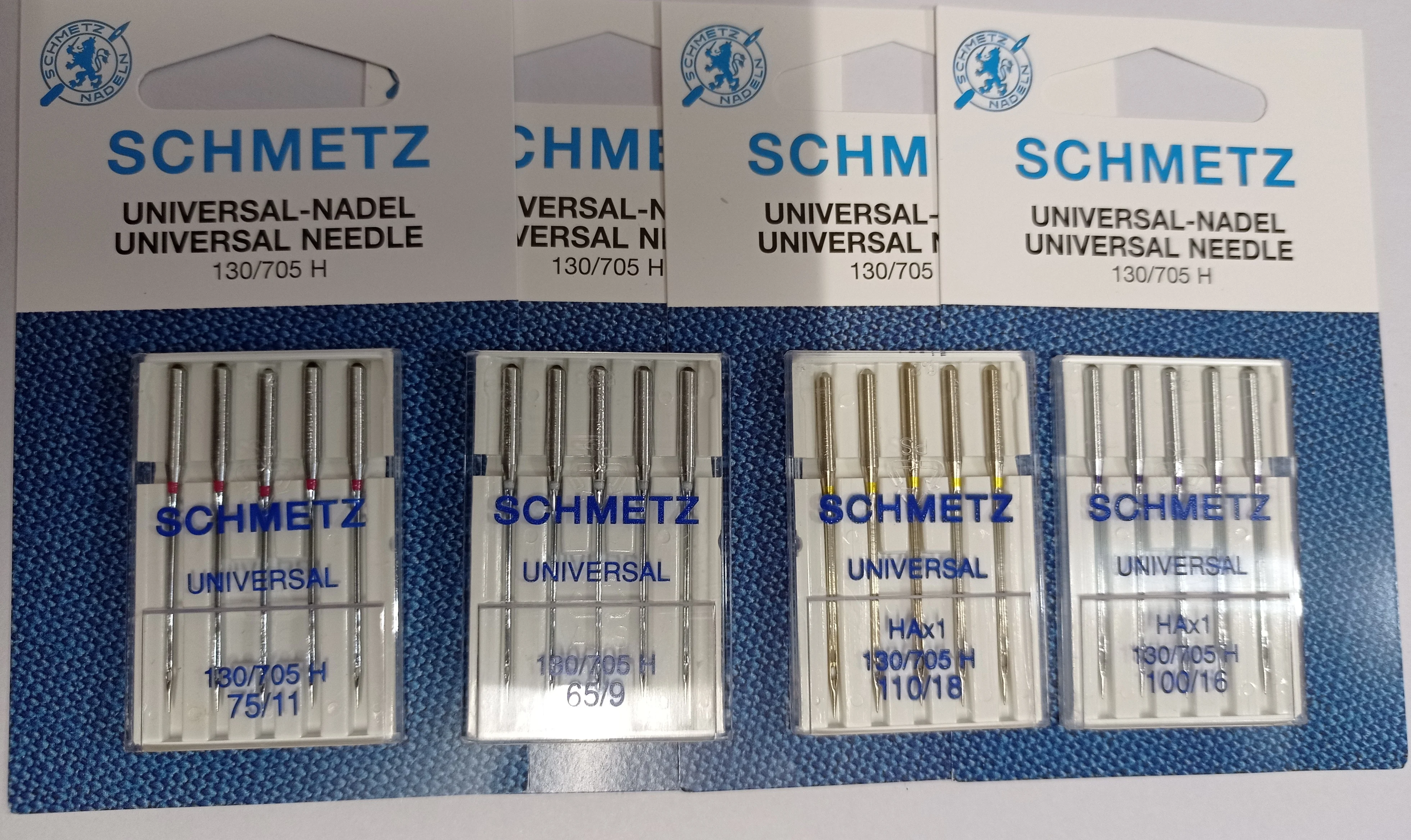 5pcs SCHMETZ UNIVERSAL Needles HA x 1,130/705H,15x1 Size #9 #11 #12  #14 #16 #18 for singer juki brother bernina pfaff  janome