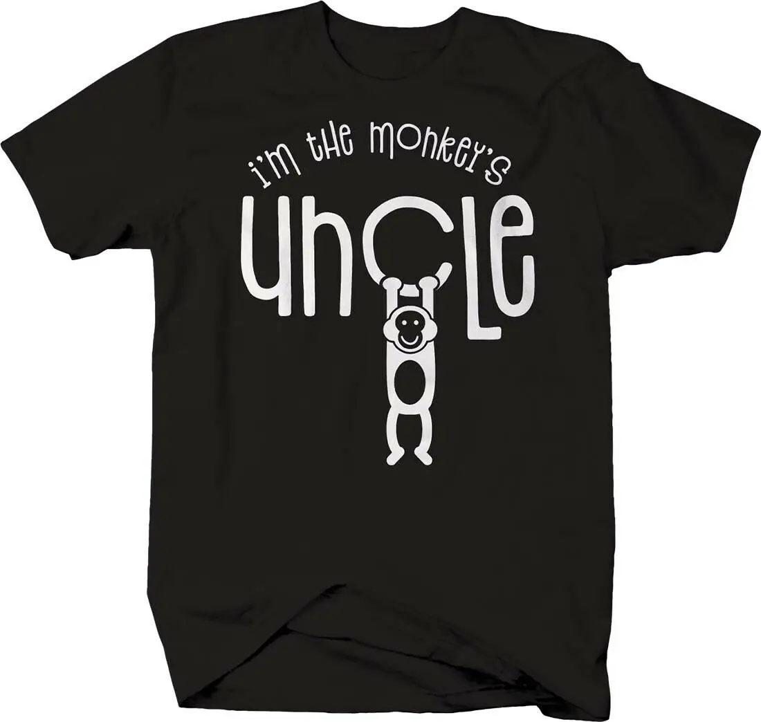 

I'm The Monkey's Uncle. Funny Cute Family Zoo Animals T-Shirt. Summer Cotton Short Sleeve O-Neck Mens T Shirt New S-3XL