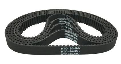 Correa de distribución de goma, HTD420-5M, HTD425-5M, HTD480-5M, HTD485-5M, HTD490-5M, negro, 1 ud.