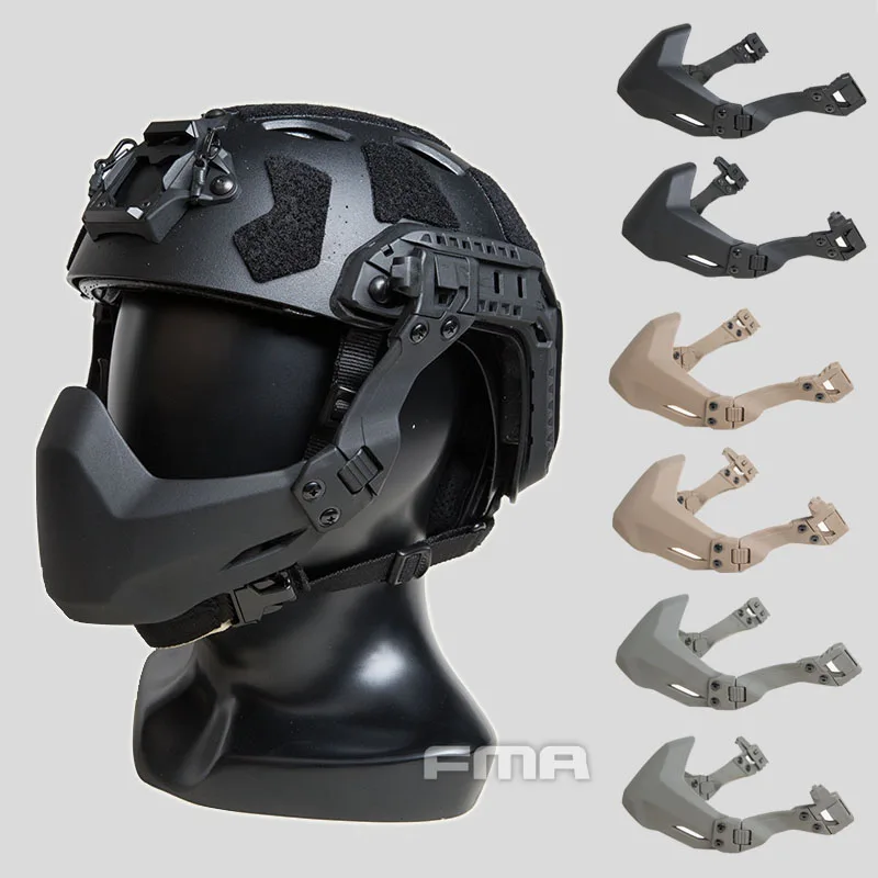 FMA Half Seal Mask For Tactical Helmet Accessories Outdoor Helmet  Folding Mask