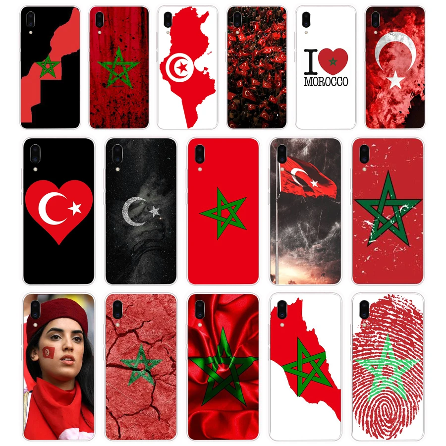 225FG Morocco Flag gift Soft Silicone Tpu Cover phone Case for Meizu Pro 7 Plus X8 C9 Pro Note 9 case