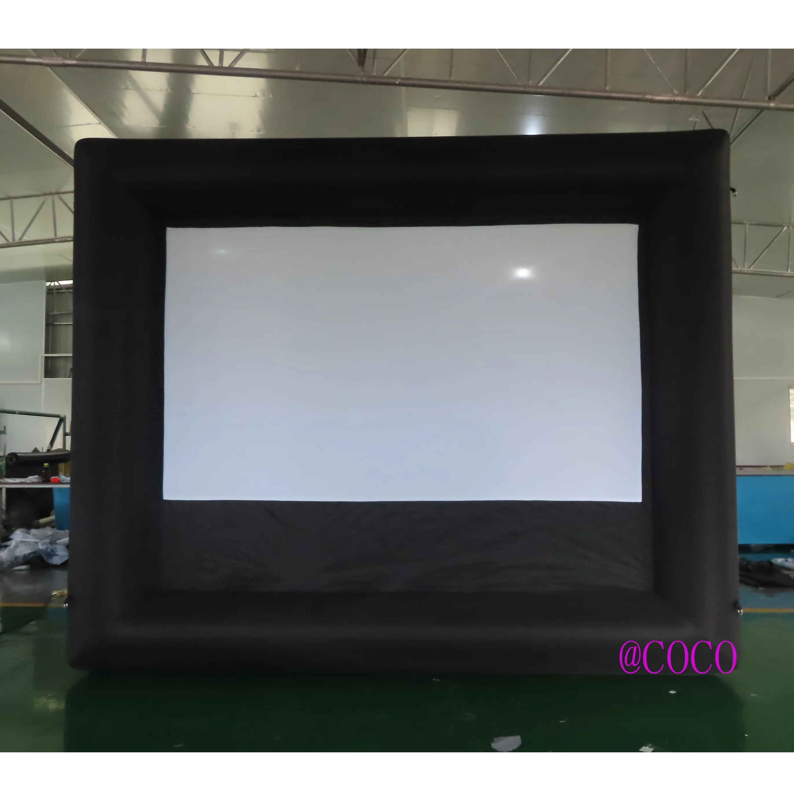 

free air ship to door,16:9 120 inches home inflatable movie screen,cheap family yard inflatable projector screen