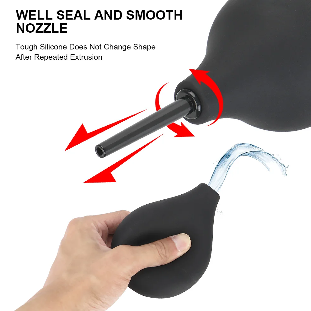 لمبة تصميم الشرج نظافة حقنة شرجية الدوش للمرأة/الرجل تنظيف الحاويات المهبل نظافة الشرج دش الجنس لعب الصحة النظافة أداة #2