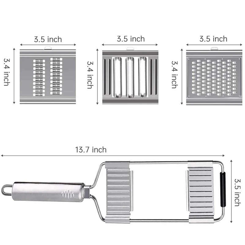 Multipurpose Vegetable Slicer,Adjustable Slicer Cutter Fruit Potato Peeler Carrot Grater Kitchen Accessories