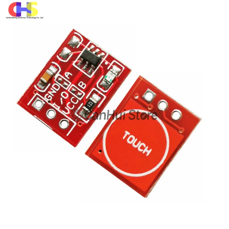 10PCS/LOT NEW TTP223 Touch button Module Capacitor type Single Channel Self Locking Touch switch sensor