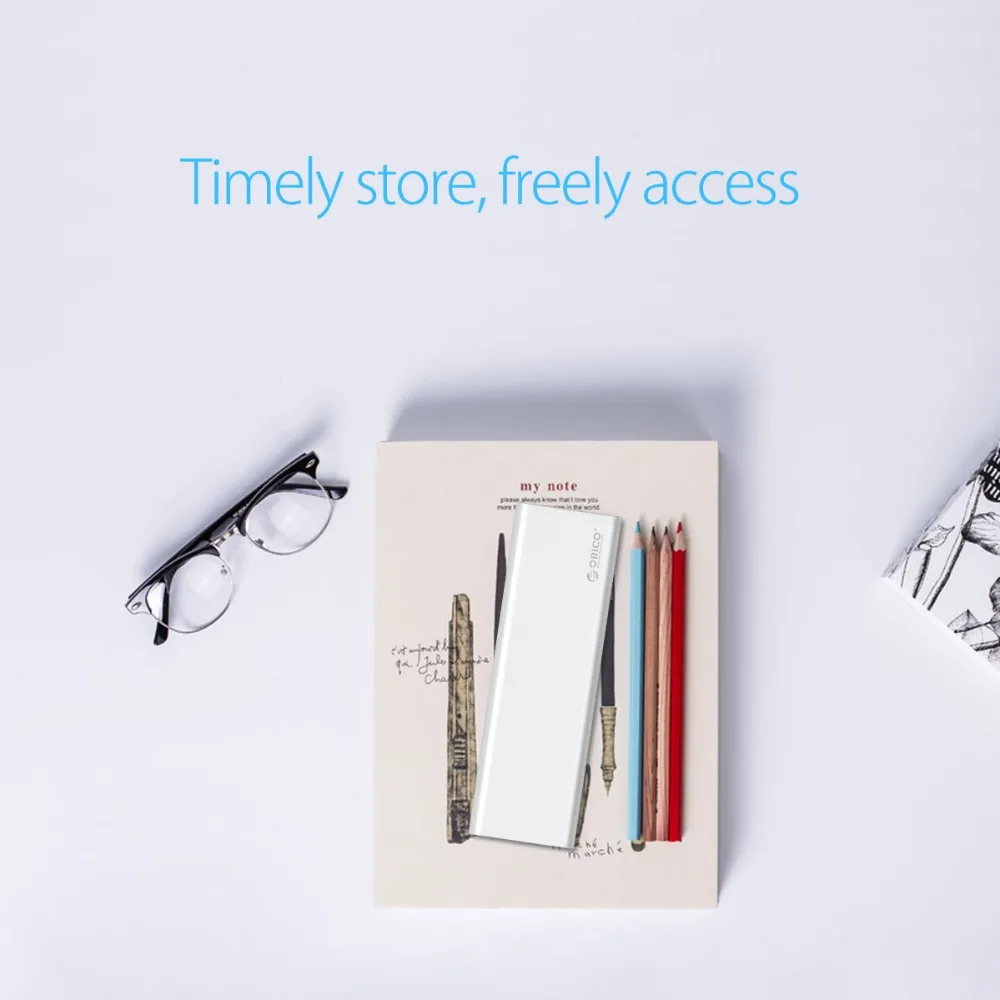 ORICO 2 Bay mSATA SSD Case Type-C USB3.1 10Gbps Gen2 mSATA SDD Suporte Raid 0 PM 4TB Max Compatível com Windows/Linux/Mac