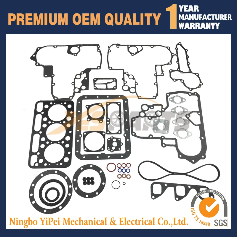 New STD Full Gasket Set For Kubota D1302