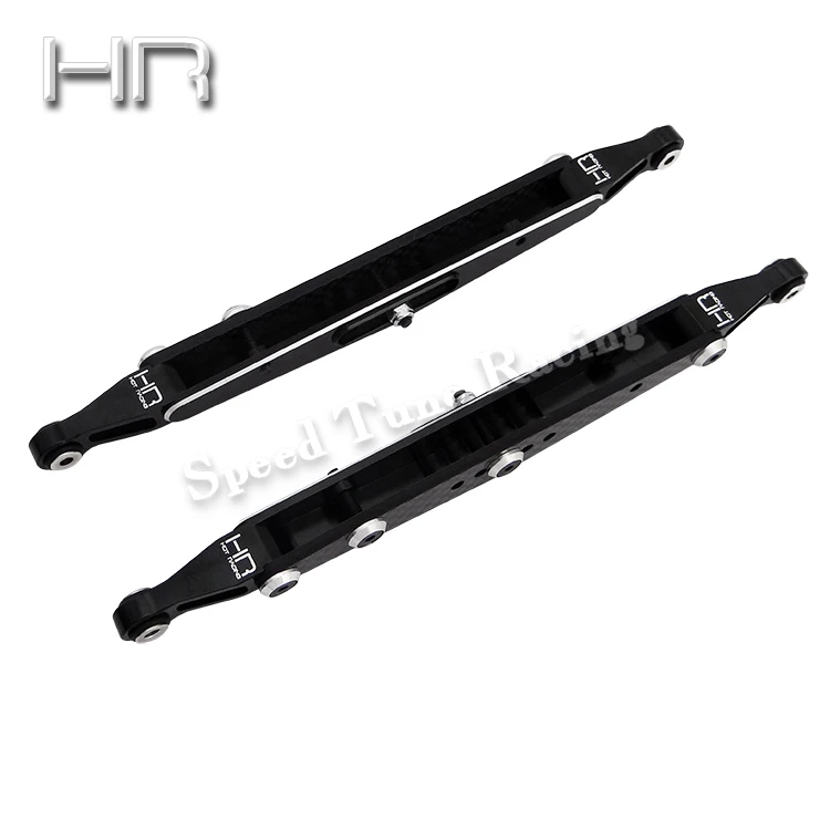 Hot Racing CNC machined aluminum alloy carbon fiber mixed rear lower pull rod for Losi 1:10 Rock Rey Baja Rey 4WD