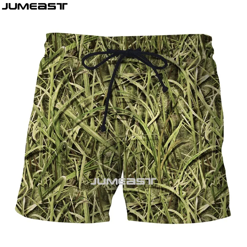 

Jumeast Men Women Reed Camouflage Hunting Oversized Streetwear Board Shorts Fashion Summer Beach Casual Sweatpants Short Pants