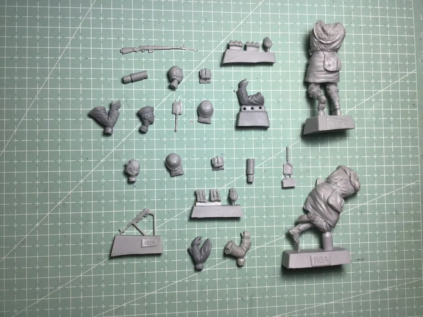 Figurine GK en résine 1/35, kit non assemblé et non peint