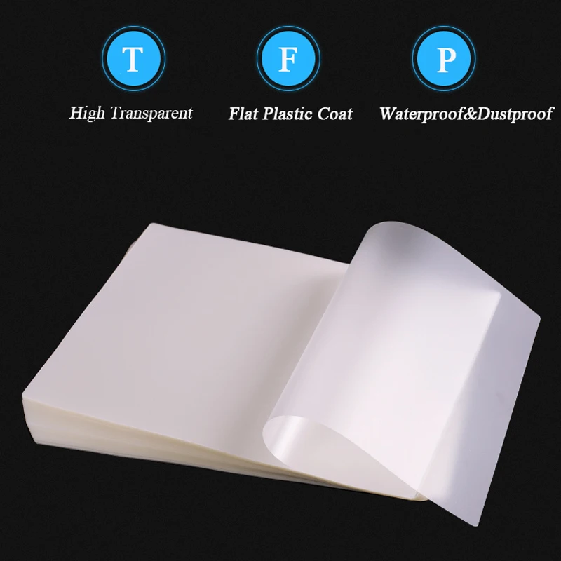 Laminator Film PET EVA Plastifieuse Material 100sheets for Photo/Files/Card/Picture Laminating 80mic A4 3R 4R 5R 6R