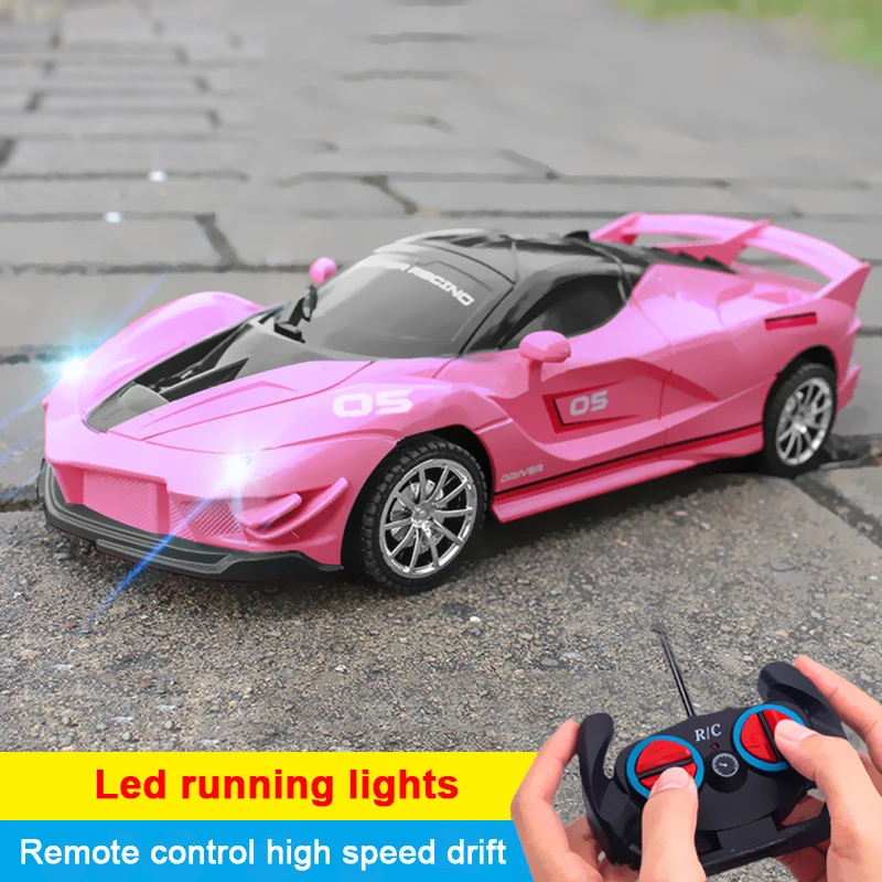 RC Car Toy 2.4G Radio Remote Control Cars High-speed Led Light Sports Car Stunt Drift Racing Car Toys For Boys Children Gifts