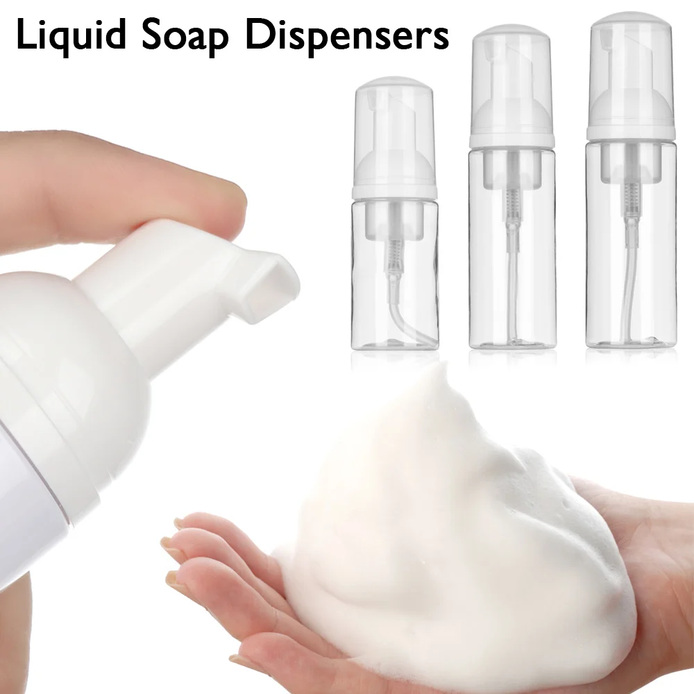 30/50/60/80 ML Plastic Foaming Bottle Soap Mousses Liquid Dispenser,Froth Shampoo Lotion Shower Gel Foam Pump Cosmetic Bottles