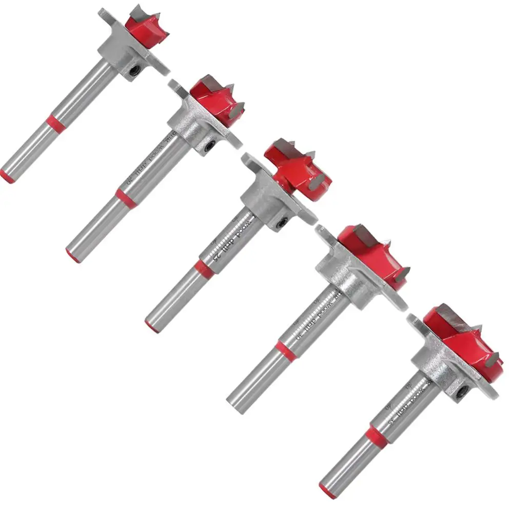1 Máy Tính Đường Kính 15,20 Năm 25,30,35Mm Có Thể Điều Chỉnh Carbide Khoan Bản Lề Lỗ Mở Nhàm Chán Bit Đầu Dụng Cụ Khoan Gỗ Cắt