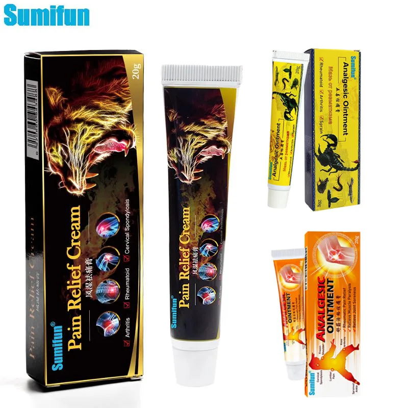 

Sumifun 3 Types of Arthritis Analgesic Treatment Cream Pain Relief Ointment Rheumatoid Joint Knee Back Herbal Medical Plasters