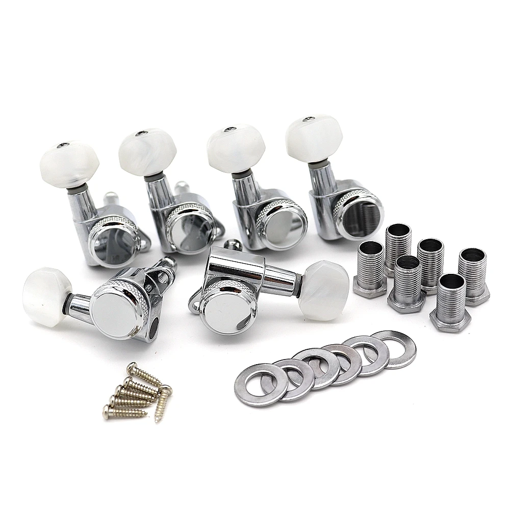 1set Wilkinson Guitar Locking Tuners Guitar Tuning Peg machine head with pearl Botton Head