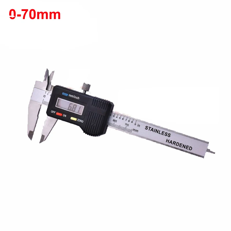 Stainless Steel Digital Caliper mini Pocket 50mm 70mm 100mm Thickness Gauge Electronic Vernier Caliper Slider Caliper Gem Tool