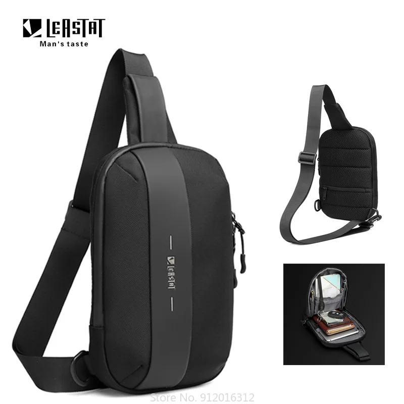 

Fashion Men's Chest Bag Sling Pack Leisure Sports Cycling Bag Trendy Messenger Bag Travel Crossbody Shoulder Bags